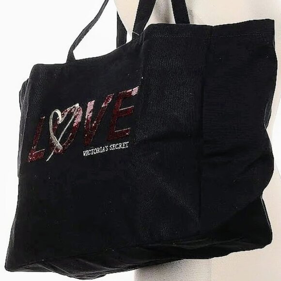 Victoria Secret Love tote& NEW Keychain,set... - Picture 10 of 14